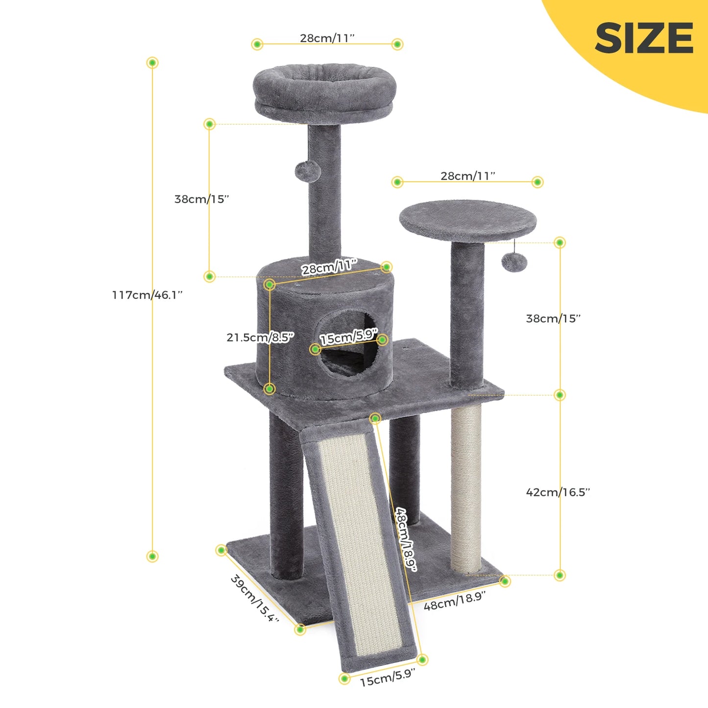 Multi-Level Cat Tree Tower