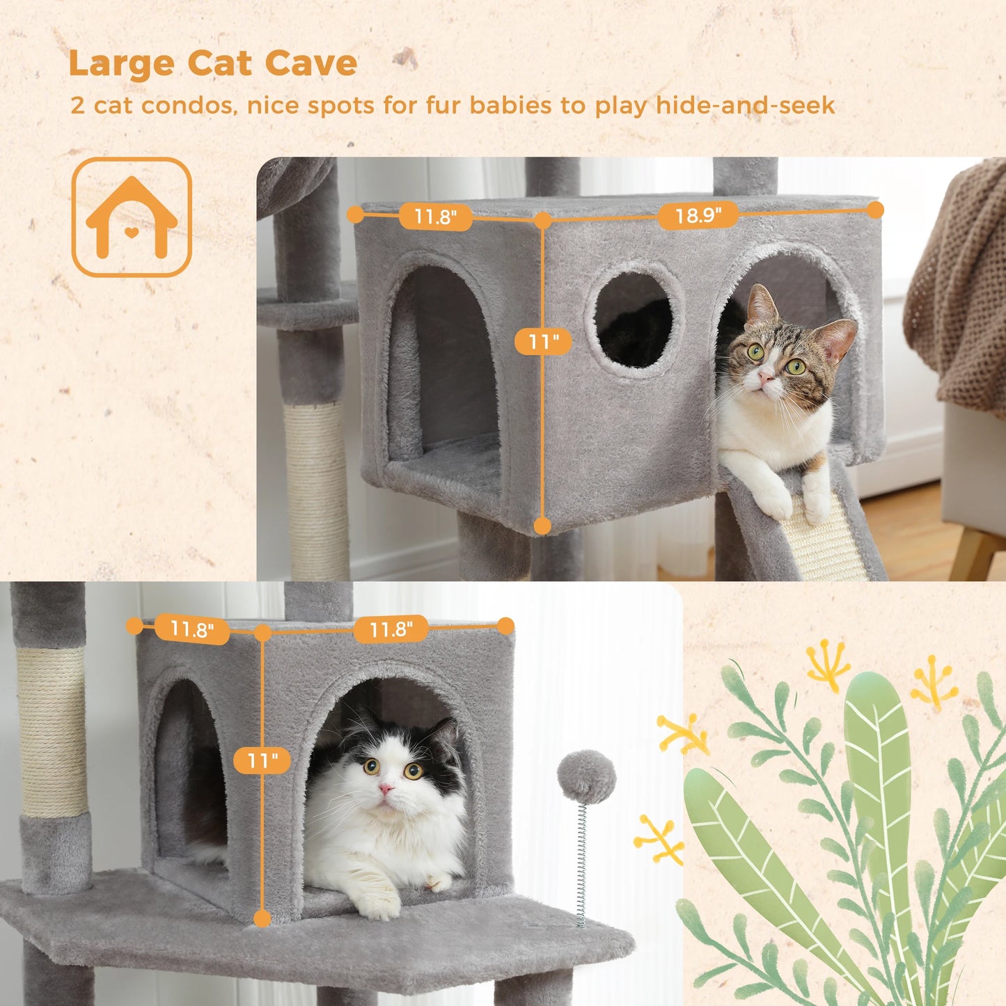 Multi-Level Cat Tree Tower