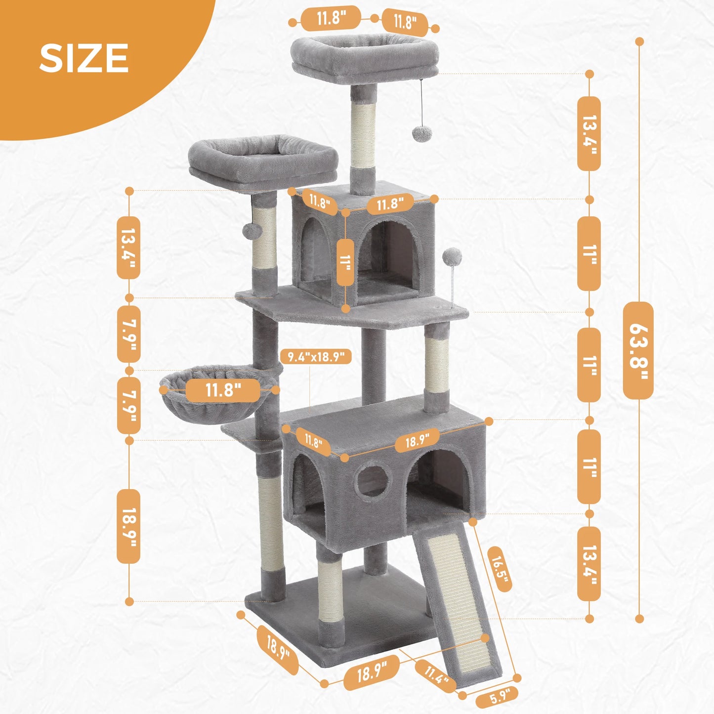 Multi-Level Cat Tree Tower