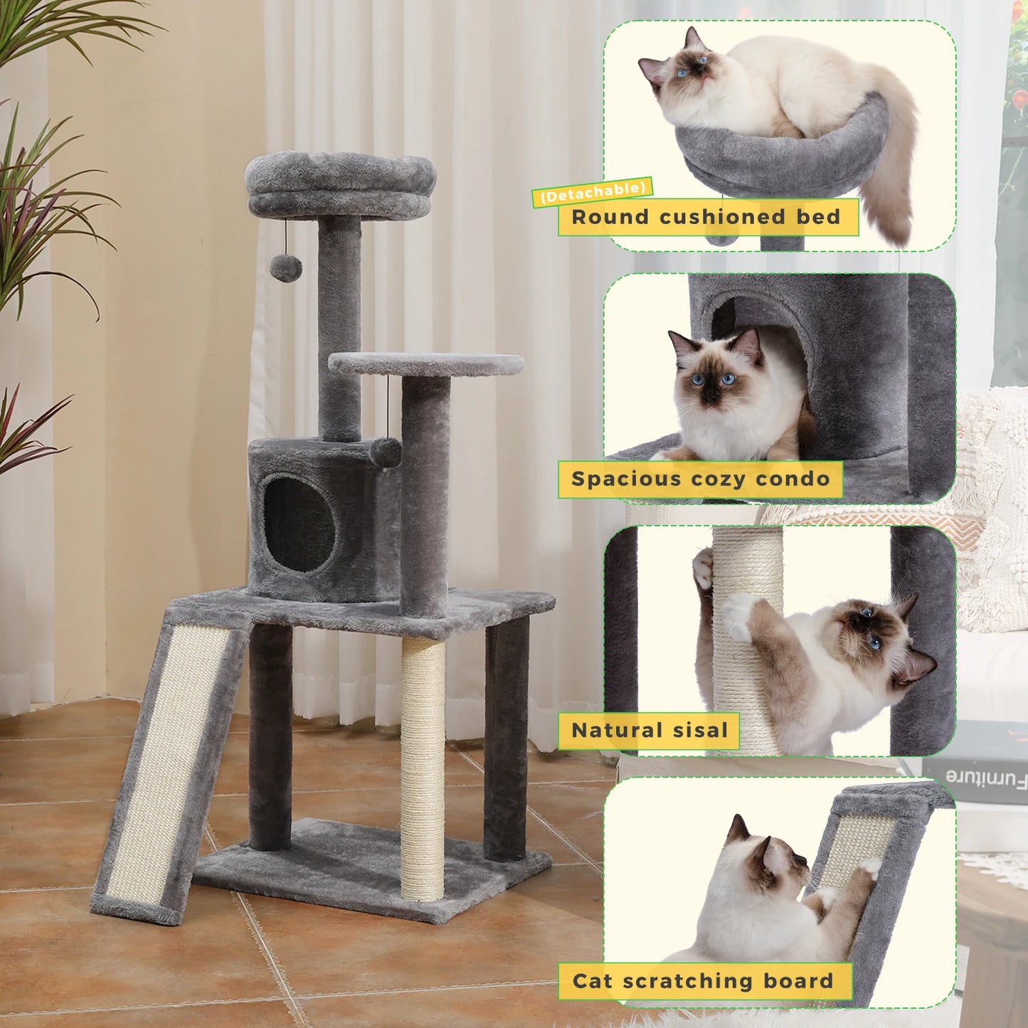 Multi-Level Cat Tree Tower