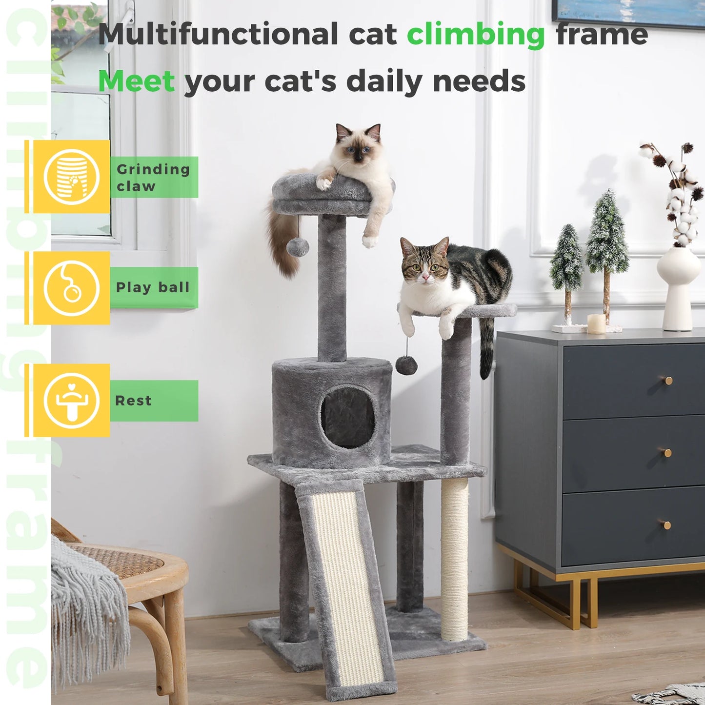 Multi-Level Cat Tree Tower