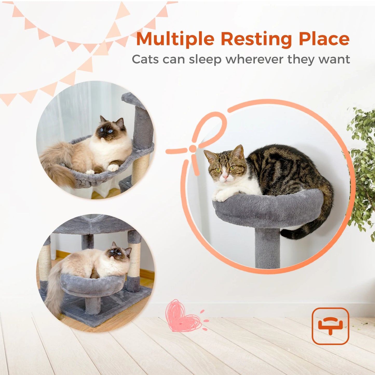 Multi-Level Cat Tree Tower