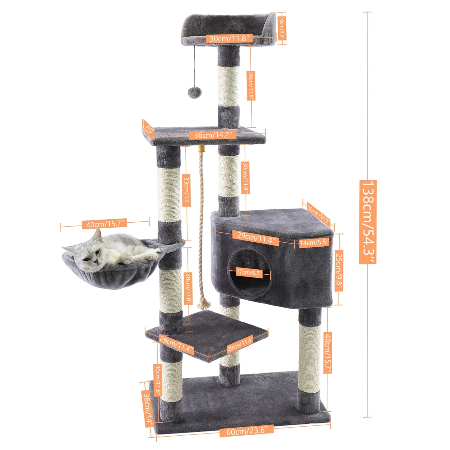 Multi-Level Cat Tree Tower