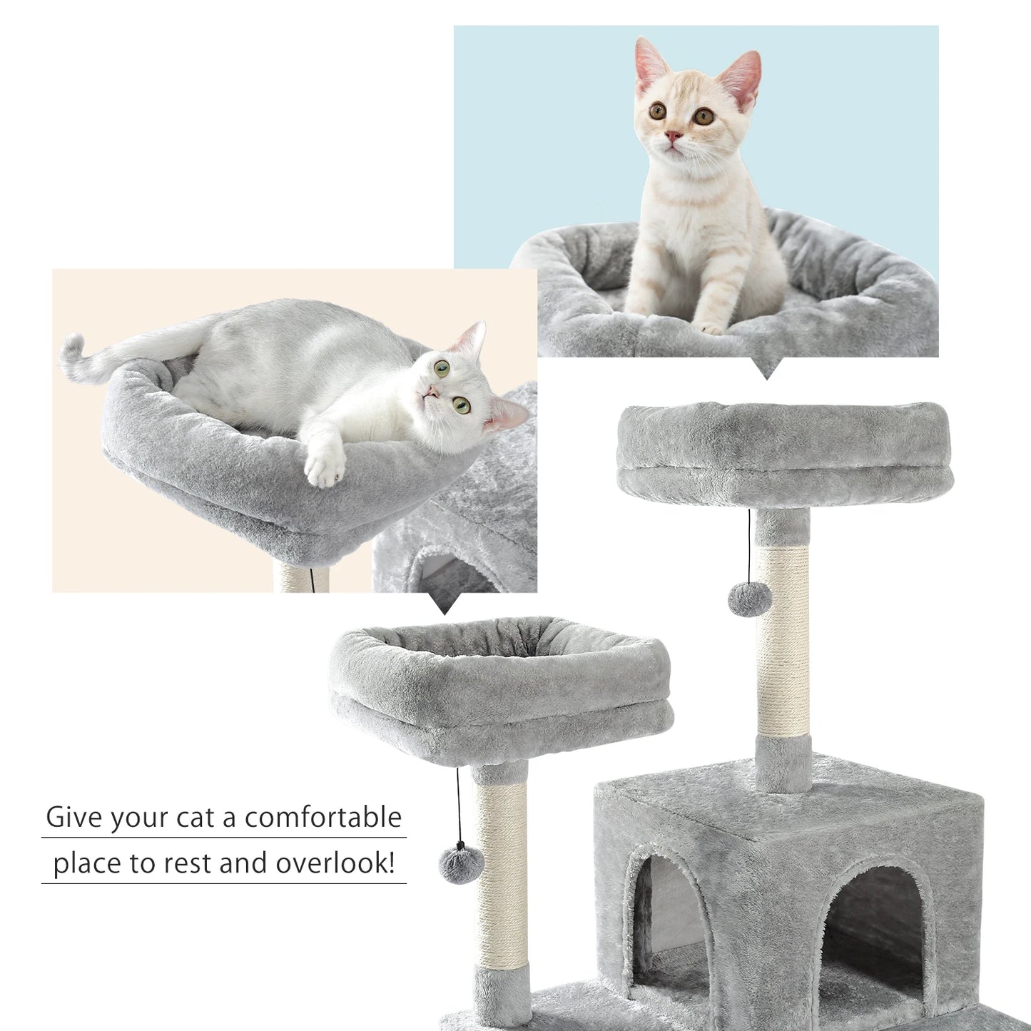 Multi-Level Cat Tree Tower