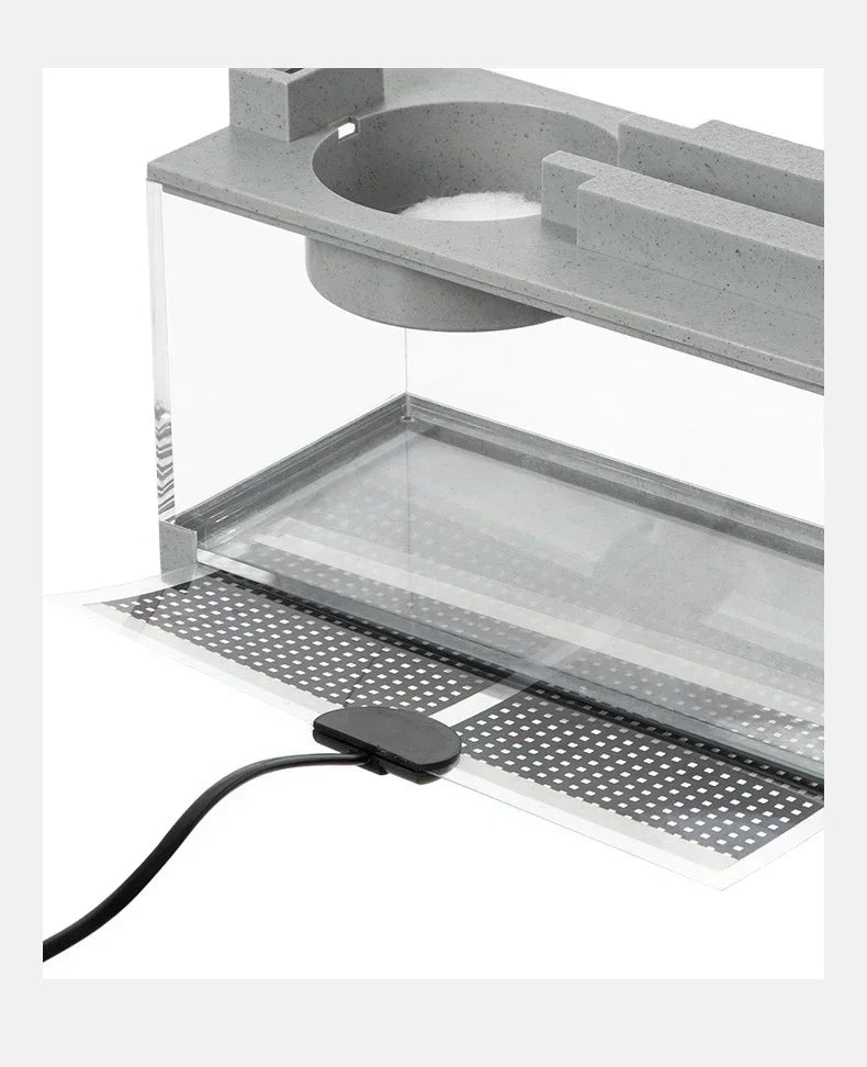 Small Aquarium with Built-in Oxygen Bar
