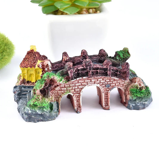 Tiny Rockery Bridge Decoration
