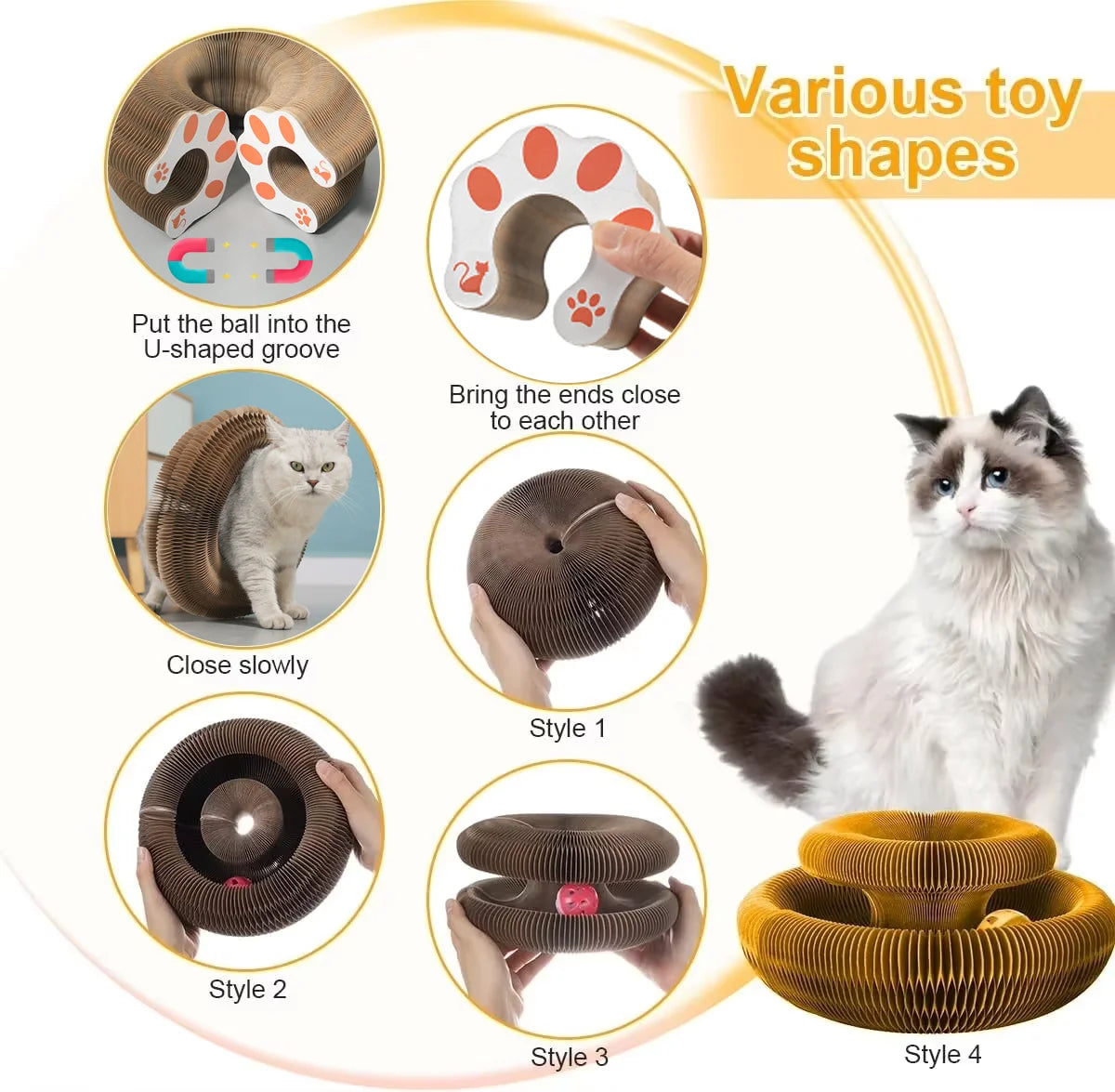 Magic Cat Scratcher & Toy