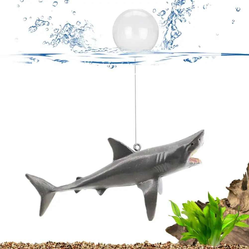 Creative DIY Aquarium Floating Ornaments Aquascape Shark Figurine Decor Fish Tank Craft Undersea Animal Landscaping Decoration