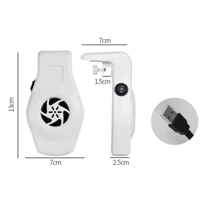 Aquarium Cooling Fan, Chiller with High and Low Gears, Wind Power, Adjustable Clamp, Ultra Thin, Wall Mounting, Fish Tank Fan