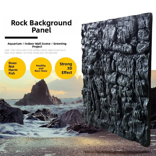 3D Stereo Aquatic Lacape Baund Board Ro Foam Aquarium Fi Tank Decorative Wall Pet Supplies Aquatic Equipment
