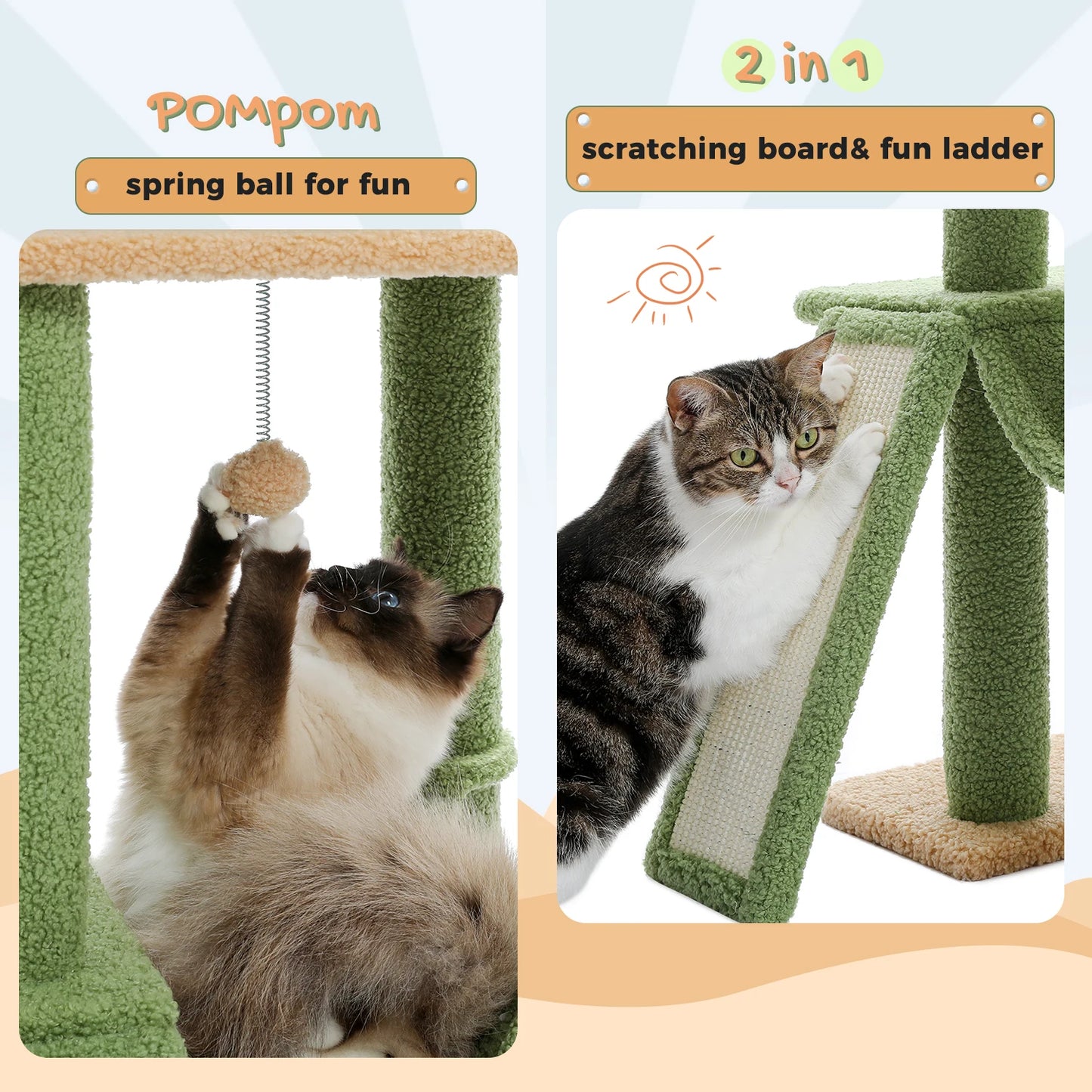 Multi-Level Cat Tree Tower