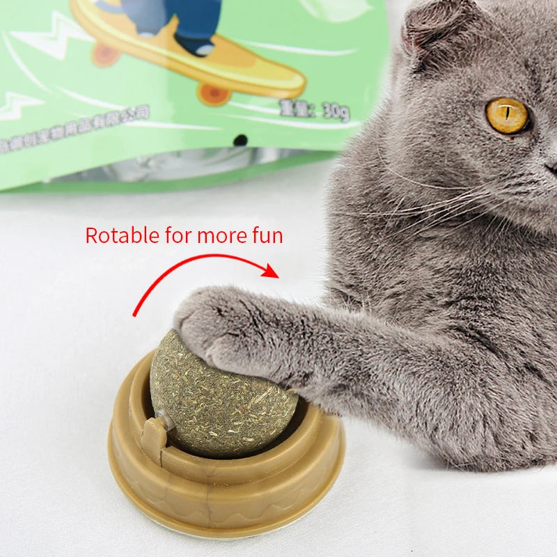 Natural Catnip Stick-on Ball