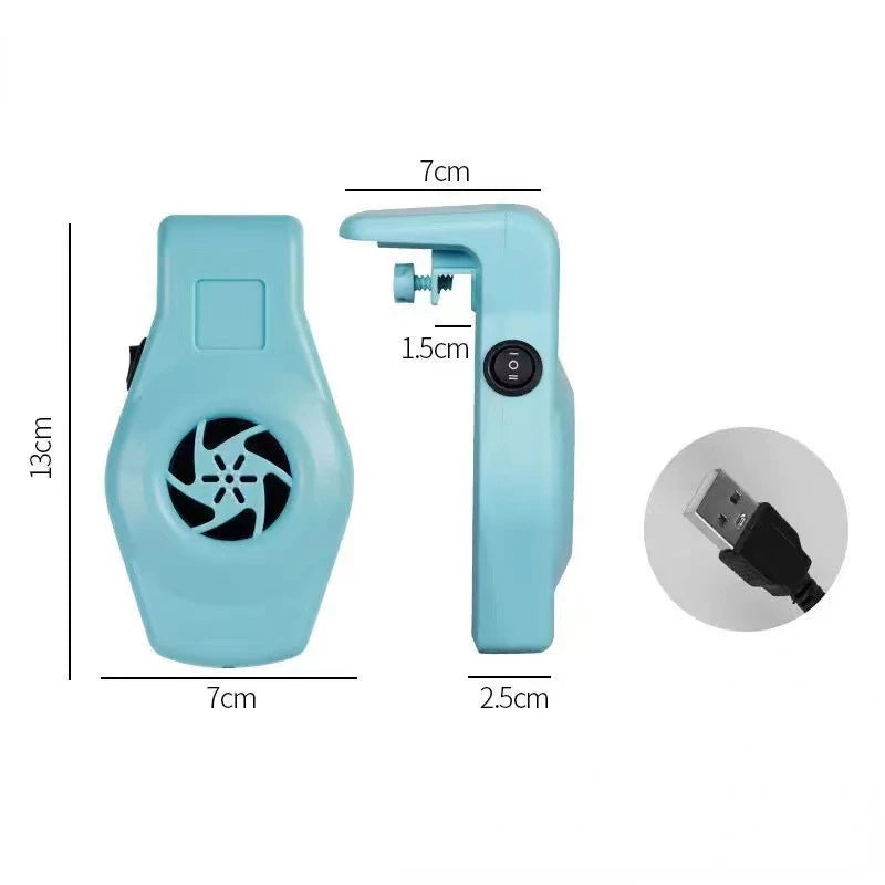Aquarium Cooling Fan, Chiller with High and Low Gears, Wind Power, Adjustable Clamp, Ultra Thin, Wall Mounting, Fish Tank Fan