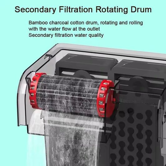 Aquarium Fish Tank Filter 3 in 1 Water Purification Circulation Pump Small Pump Silent Aeration Fish Tank Cleaning