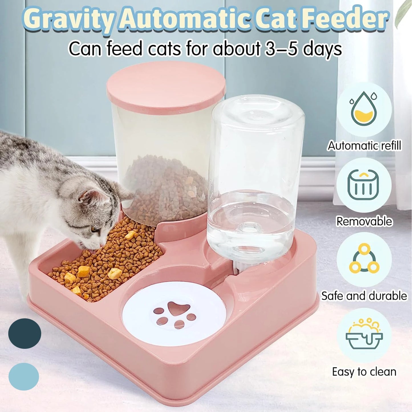 Automatic Cat Feeder Set