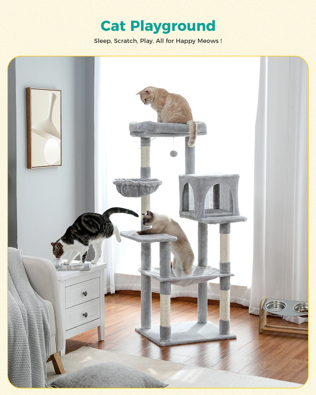 Multi-Level Cat Tree Tower