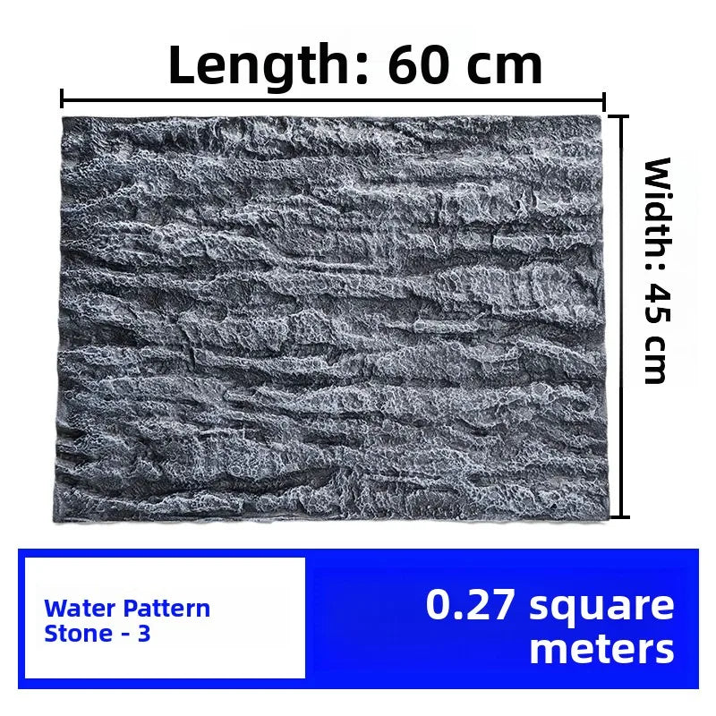 3D Stereo Aquatic Lacape Baund Board Ro Foam Aquarium Fi Tank Decorative Wall Pet Supplies Aquatic Equipment