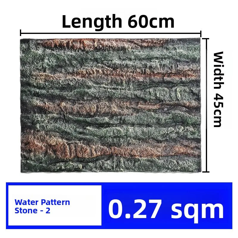 3D Stereo Aquatic Lacape Baund Board Ro Foam Aquarium Fi Tank Decorative Wall Pet Supplies Aquatic Equipment