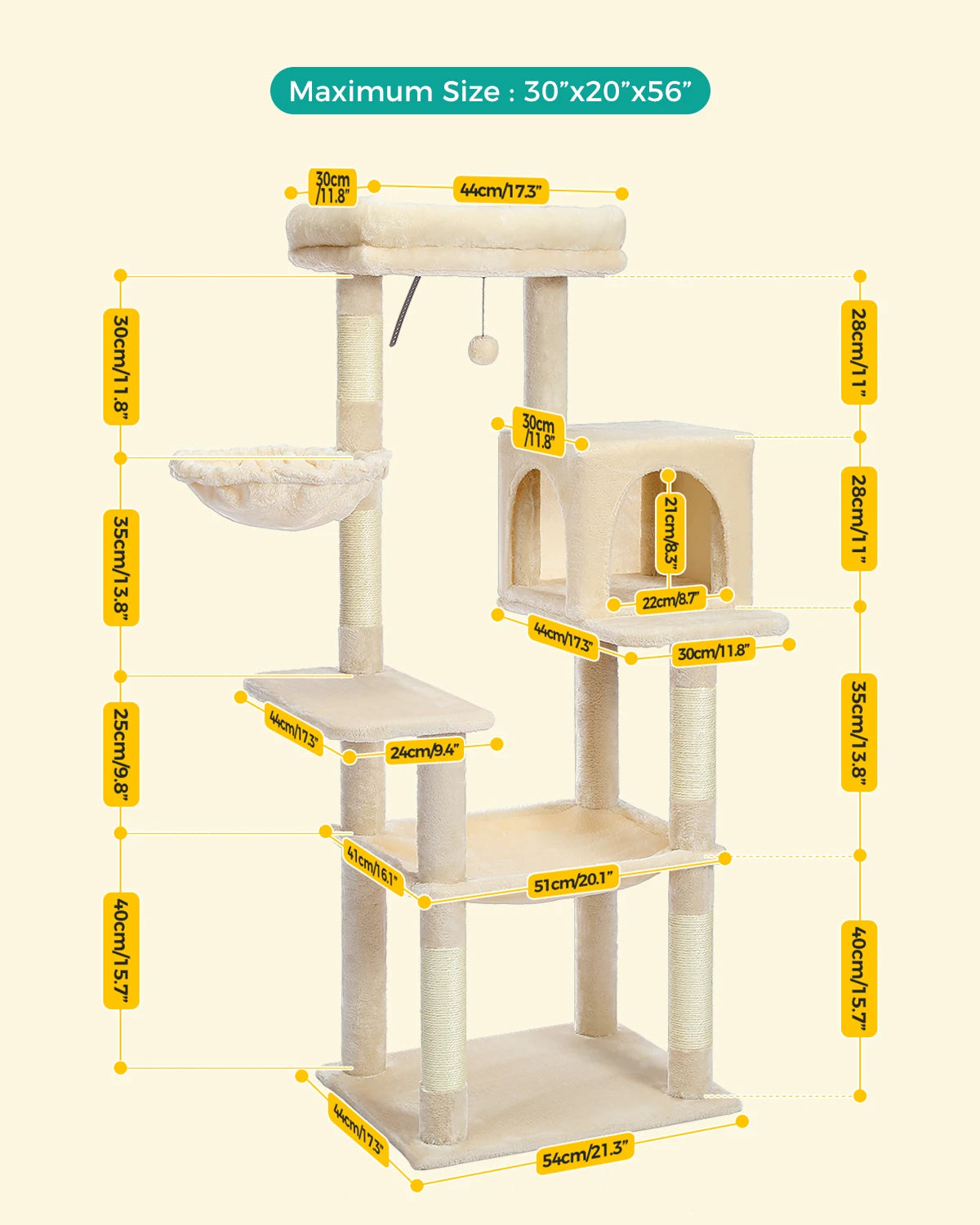 Multi-Level Cat Tree Tower