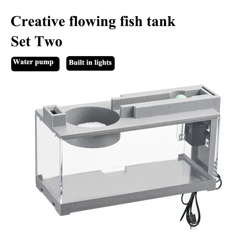 Small Aquarium with Built-in Oxygen Bar