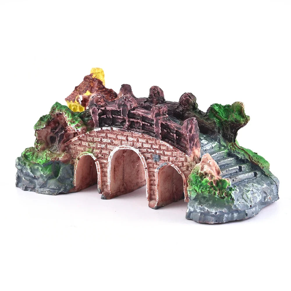 Tiny Rockery Bridge Decoration