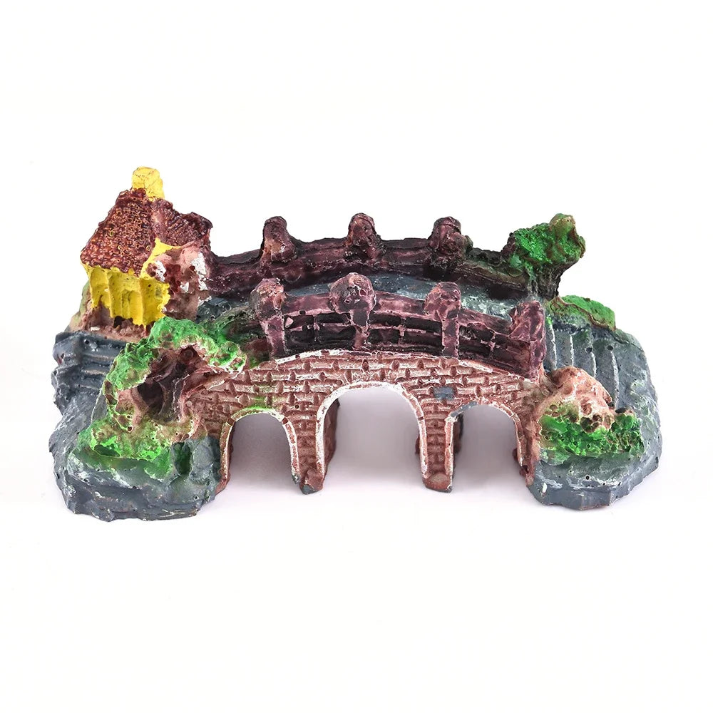 Tiny Rockery Bridge Decoration