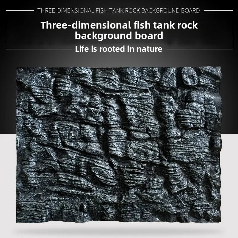 3D Stereo Aquatic Lacape Baund Board Ro Foam Aquarium Fi Tank Decorative Wall Pet Supplies Aquatic Equipment