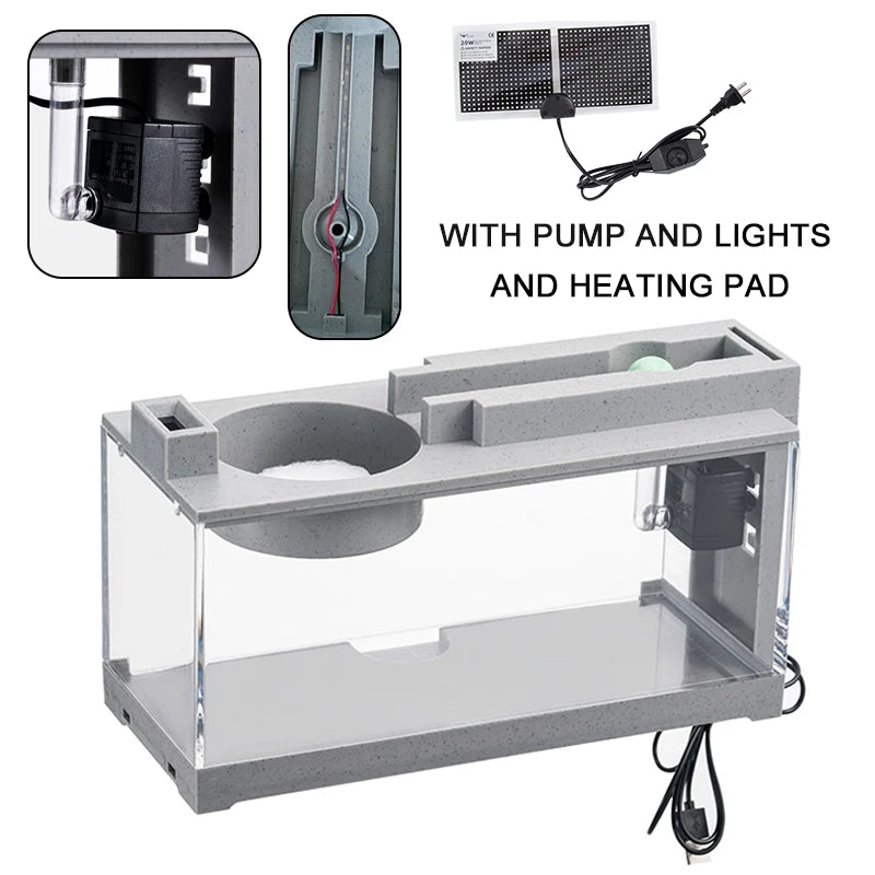 Small Aquarium with Built-in Oxygen Bar