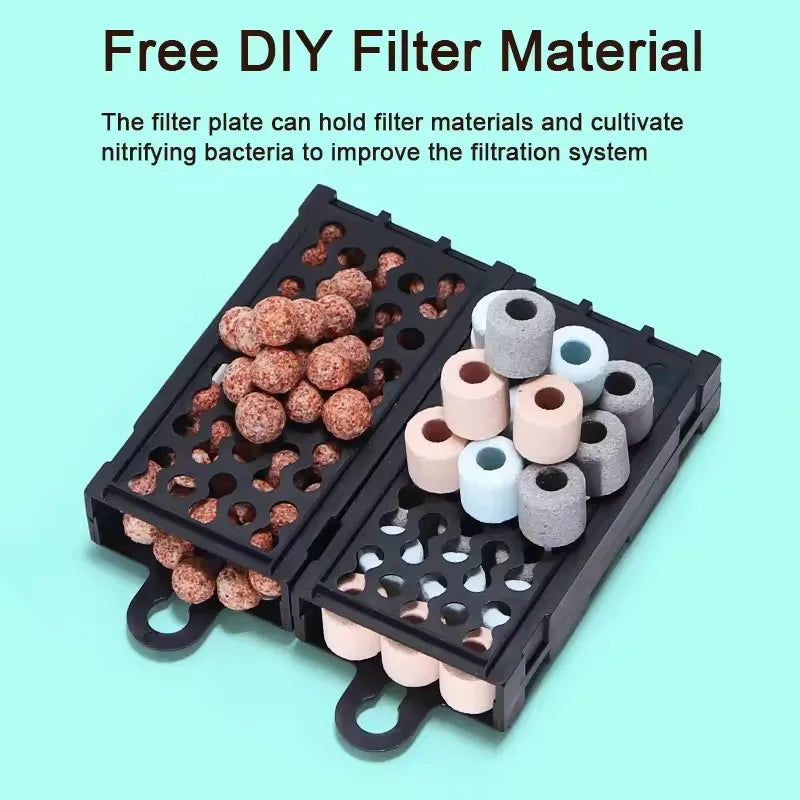 Aquarium Fish Tank Filter 3 in 1 Water Purification Circulation Pump Small Pump Silent Aeration Fish Tank Cleaning