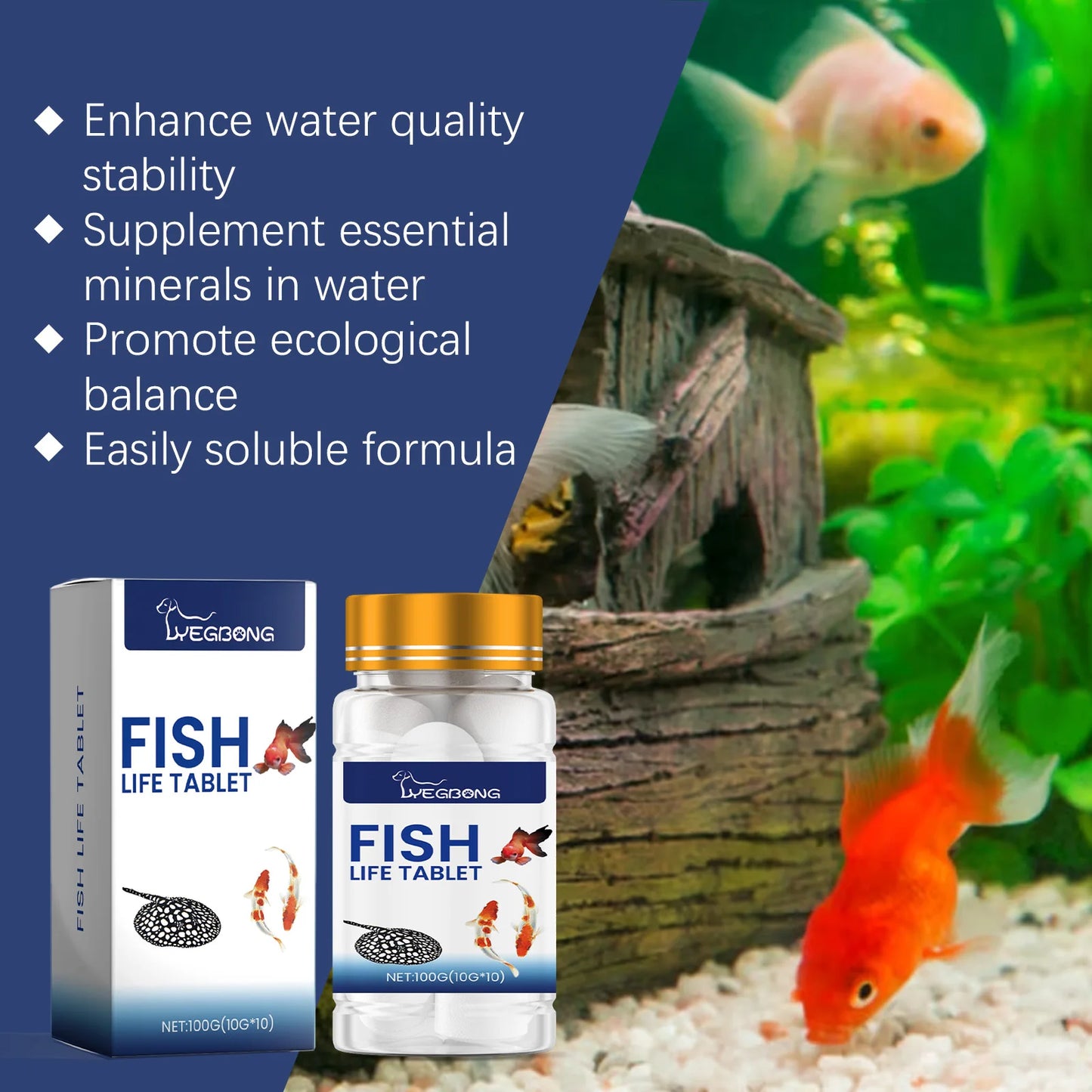Aquarium Salt for Ornamental Fish,Mineral Enriched pH Stabilizer,Water Softener & Hardness Balancer,Safe for Freshwater Tanks