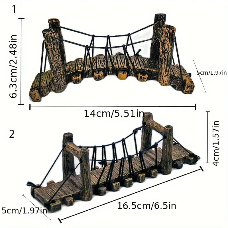 Aquarium Ornament Decoration Bridge