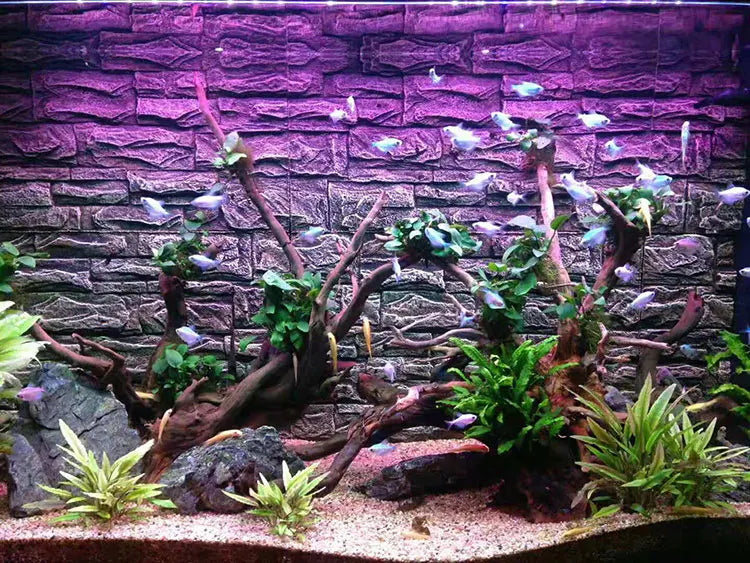 3D Stereo Aquatic Lacape Baund Board Ro Foam Aquarium Fi Tank Decorative Wall Pet Supplies Aquatic Equipment