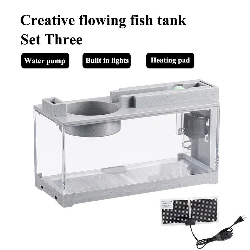 Small Aquarium with Built-in Oxygen Bar