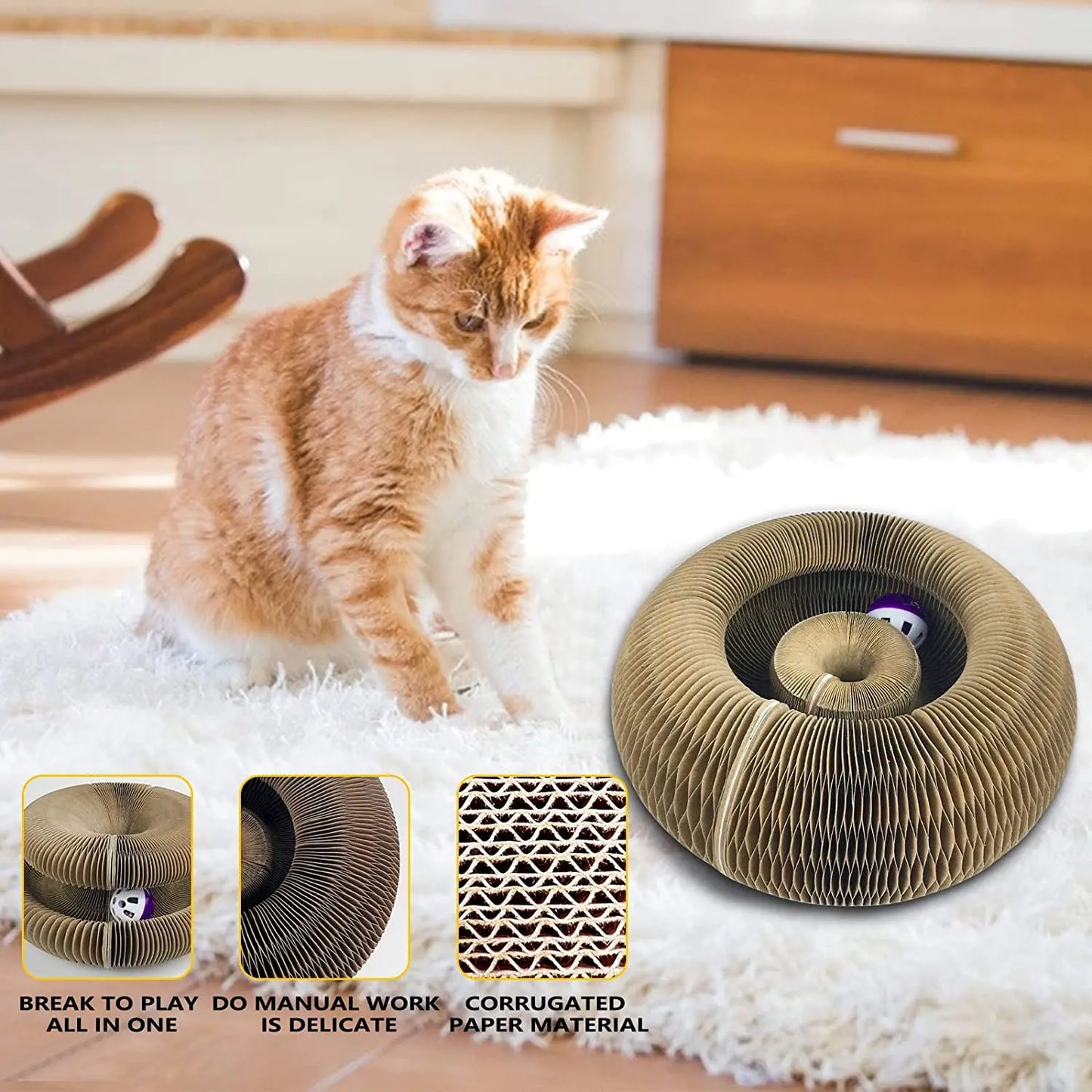 Magic Cat Scratcher & Toy