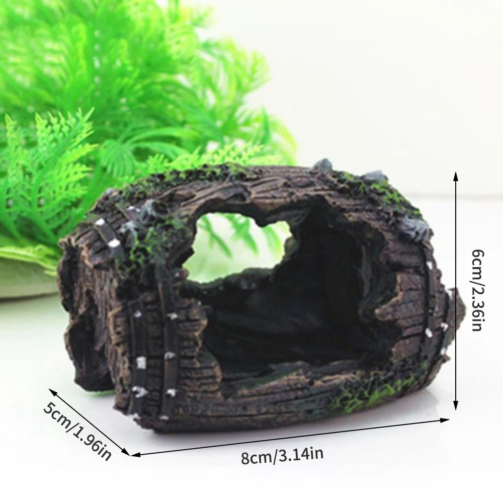 Fish tank escape house resin decoration