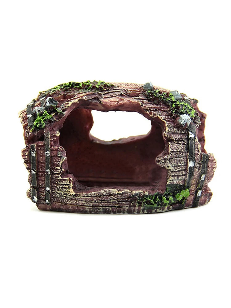 Fish tank escape house resin decoration