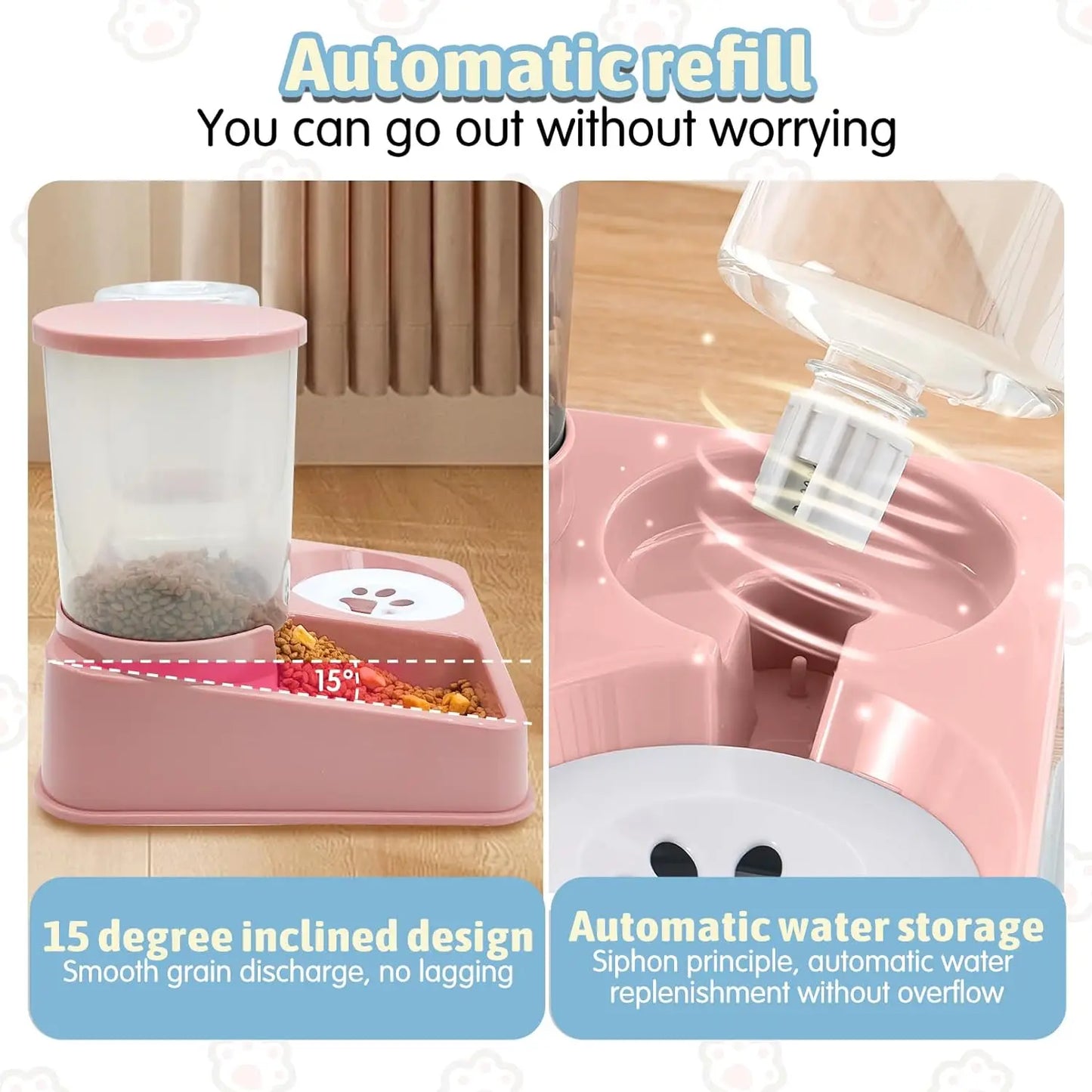 Automatic Cat Feeder Set