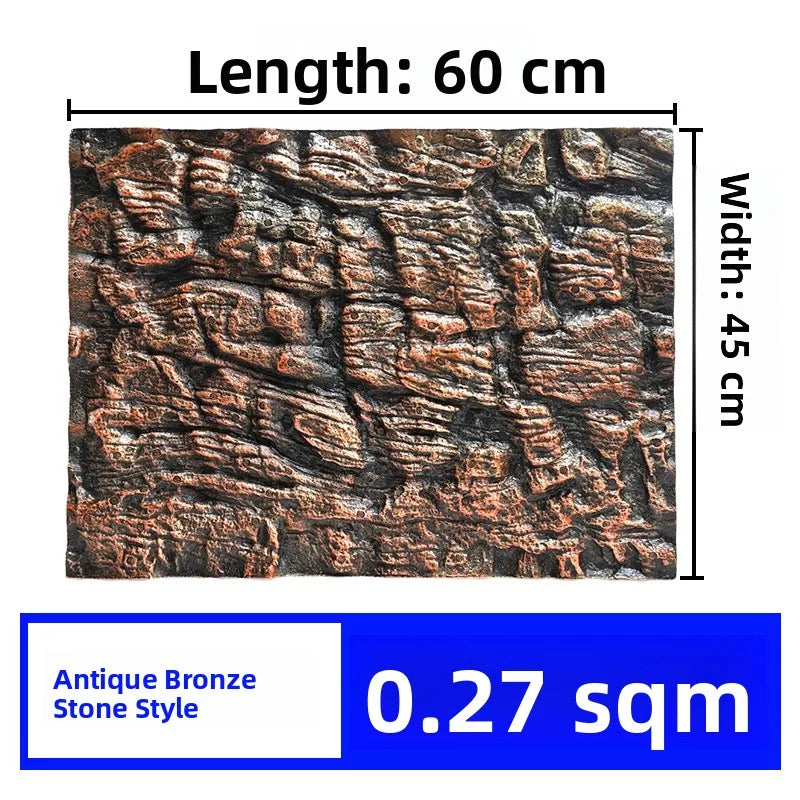 3D Stereo Aquatic Lacape Baund Board Ro Foam Aquarium Fi Tank Decorative Wall Pet Supplies Aquatic Equipment