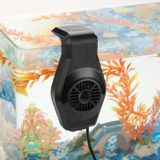 Aquarium Cooling Fan, Chiller with High and Low Gears, Wind Power, Adjustable Clamp, Ultra Thin, Wall Mounting, Fish Tank Fan