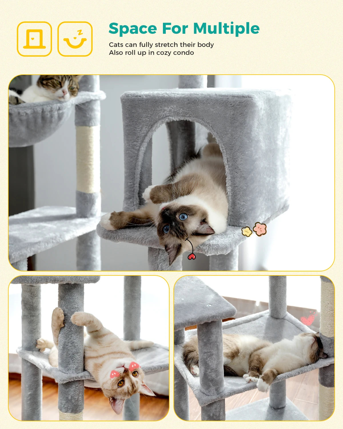 Multi-Level Cat Tree Tower