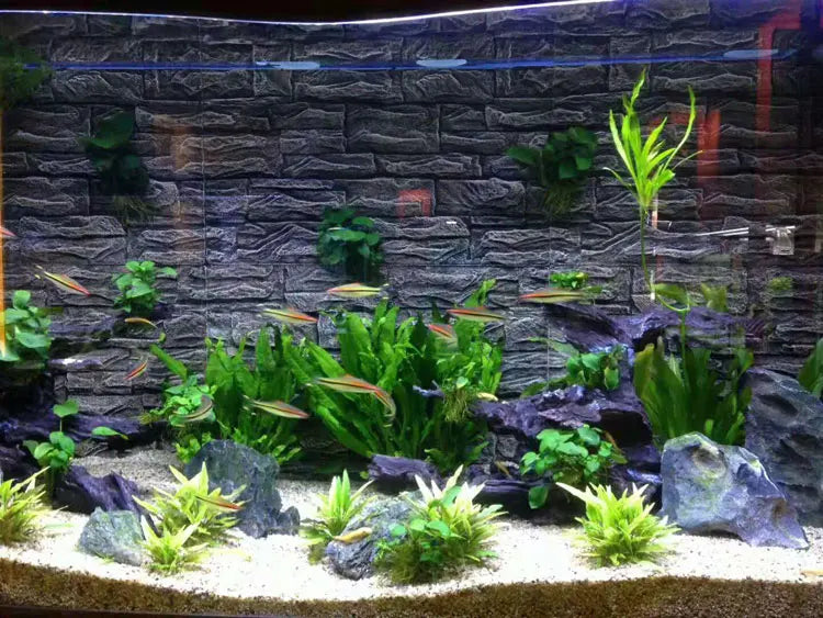 3D Stereo Aquatic Lacape Baund Board Ro Foam Aquarium Fi Tank Decorative Wall Pet Supplies Aquatic Equipment
