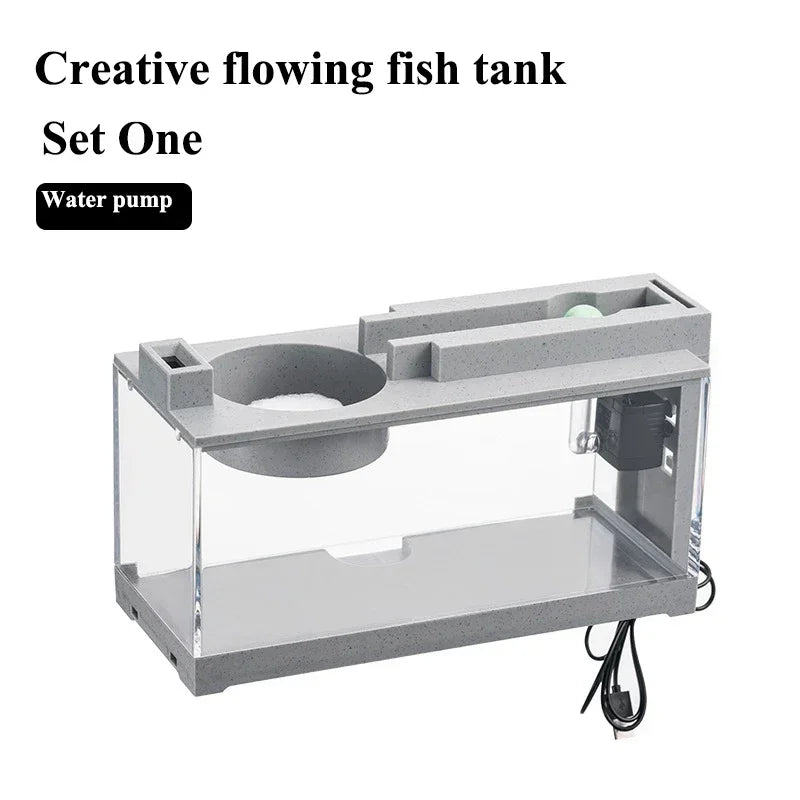 Small Aquarium with Built-in Oxygen Bar