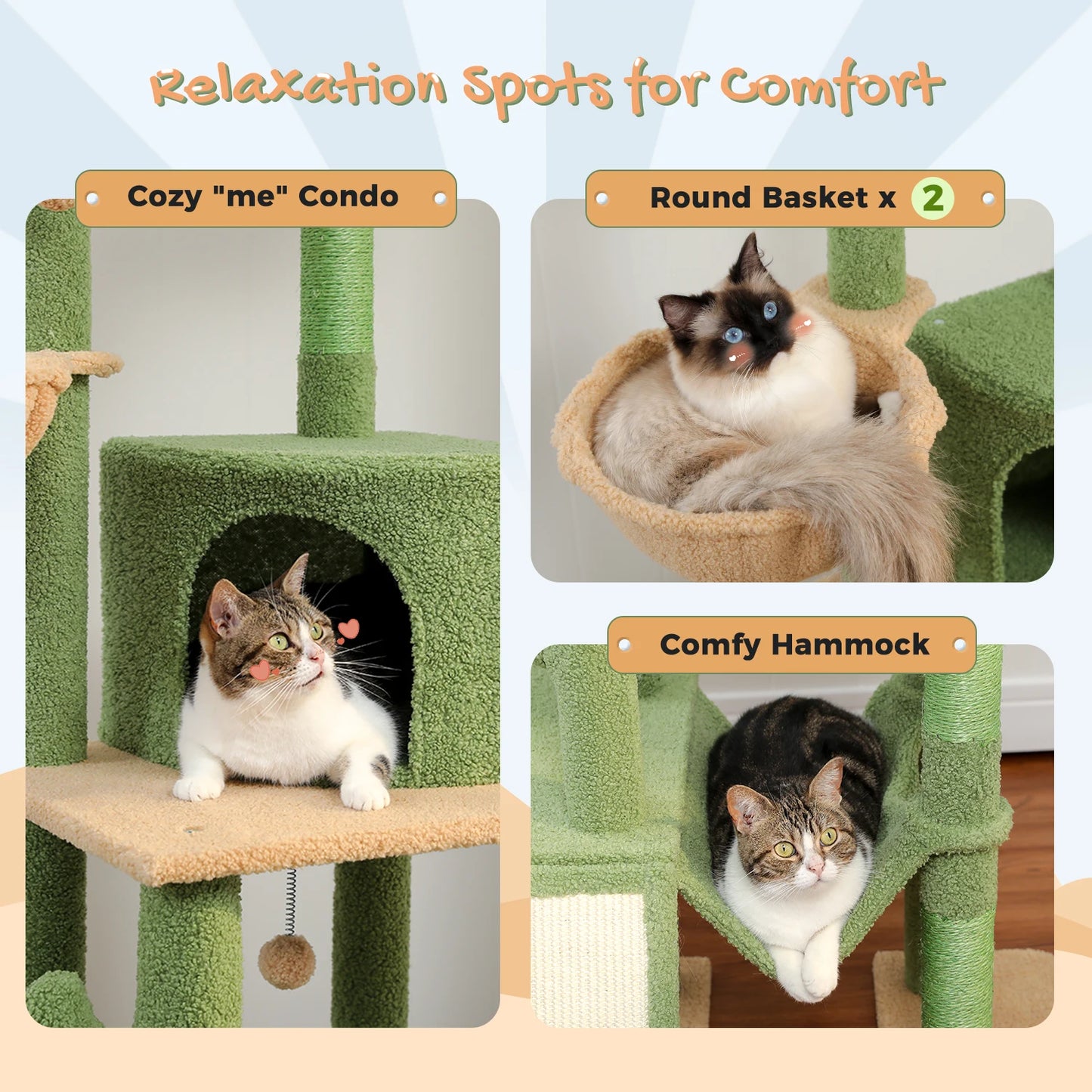 Multi-Level Cat Tree Tower
