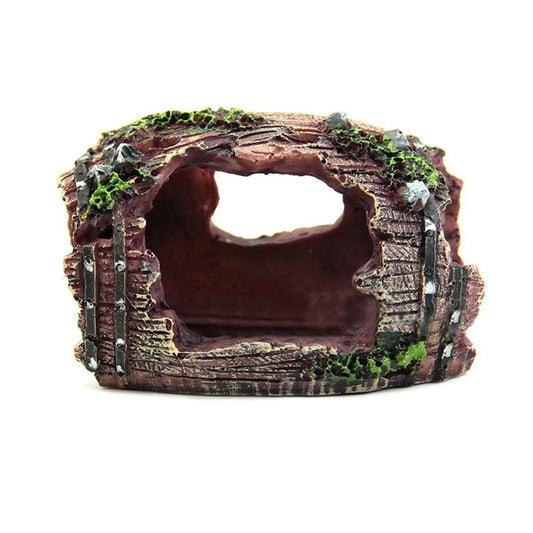 Fish tank escape house resin decoration