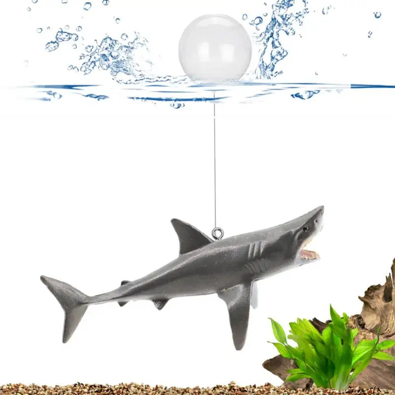 Creative DIY Aquarium Floating Ornaments Aquascape Shark Figurine Decor Fish Tank Craft Undersea Animal Landscaping Decoration