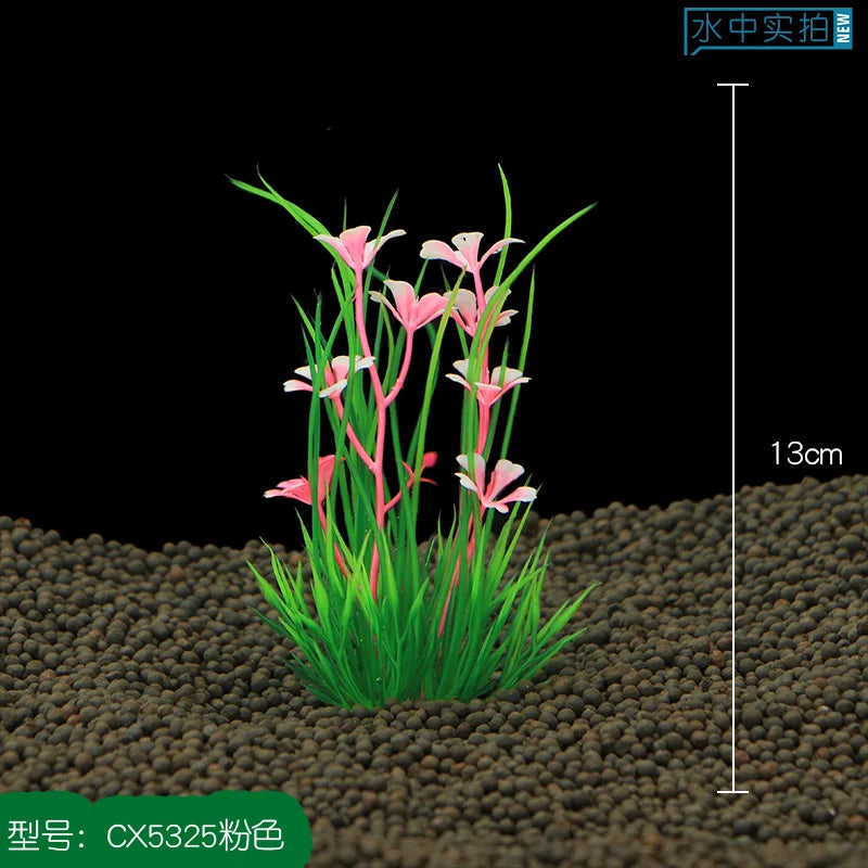 13cm Artificial Aquarium Plant Aquatic Green Plant Aquarium Seaweed Fish Tank Decoration Water Grass Viewing Decoration Aquarium