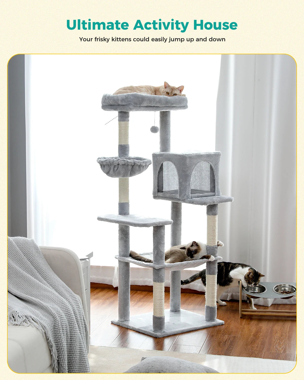 Multi-Level Cat Tree Tower