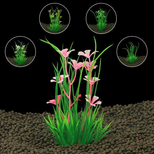 13cm Artificial Aquarium Plant Aquatic Green Plant Aquarium Seaweed Fish Tank Decoration Water Grass Viewing Decoration Aquarium