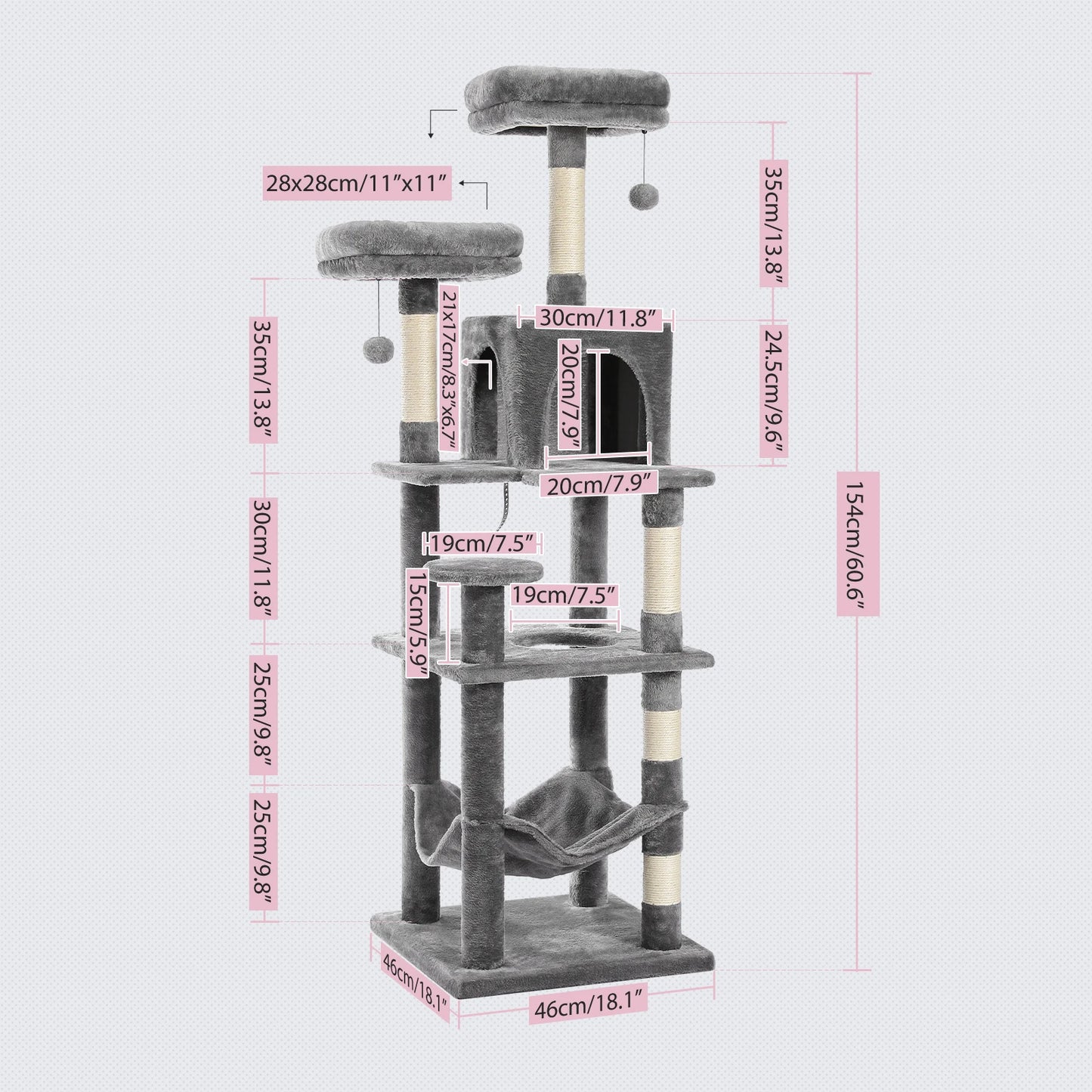 Multi-Level Cat Tree Tower
