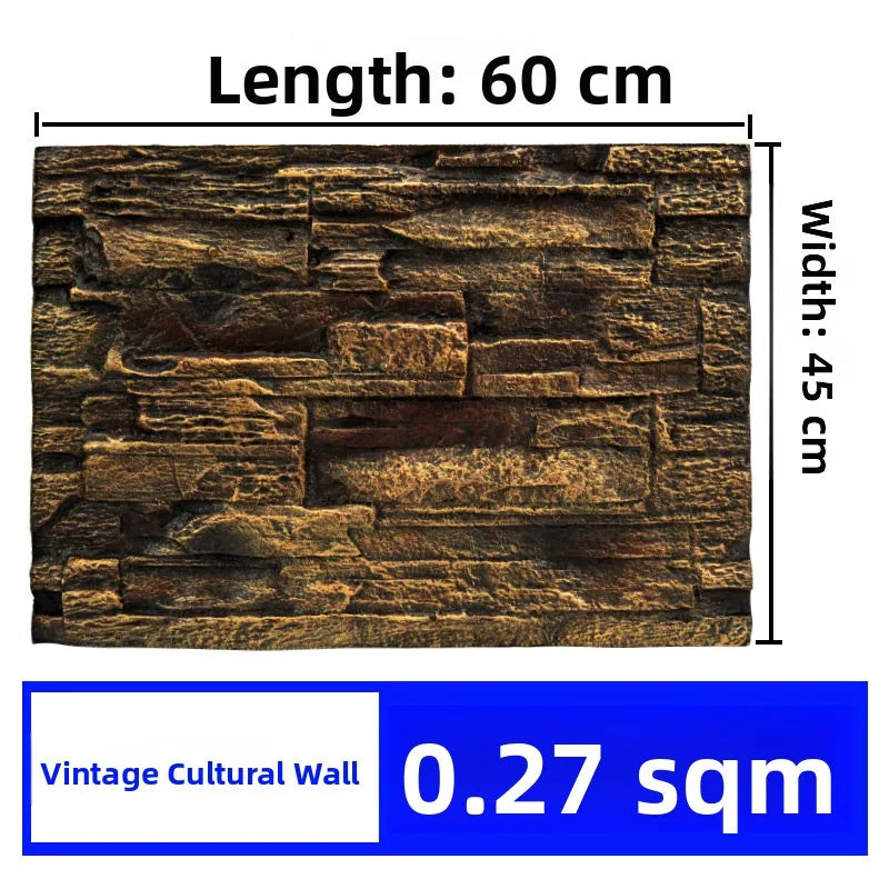3D Stereo Aquatic Lacape Baund Board Ro Foam Aquarium Fi Tank Decorative Wall Pet Supplies Aquatic Equipment